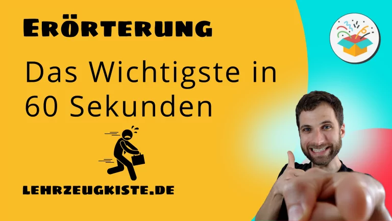 Mehr über den Artikel erfahren Die Erörterung in 60 Sekunden